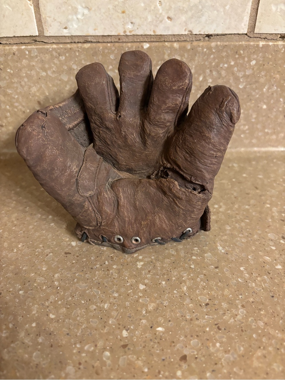 Resin baseball glove